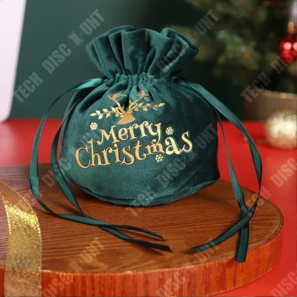 TD® Christmas Apple Bag Julafton Frukt Sammetspåse Sammetspåse Julklappsinpackning 5pack