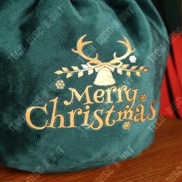 TD® Christmas Apple Bag Julafton Frukt Sammetspåse Sammetspåse Julklappsinpackning 5pack