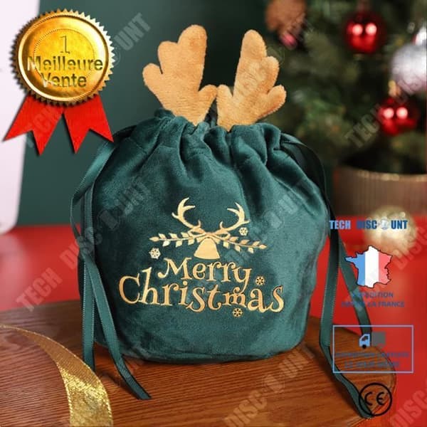 TD® Christmas Apple Bag Julafton Frukt Sammetspåse Sammetspåse Julklappsinpackning 5pack