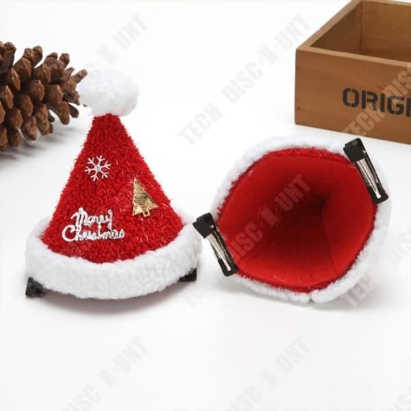 TD® stor julhatt, hårnål, söt och söt hattpresent, julklänning, julklappsdekoration