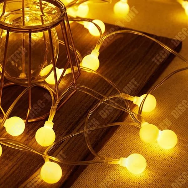 TD® LED Solar String Lights, Outdoor Camping Ambient Lighting, Julbelysning, Trädgårdsdekorativa ljus