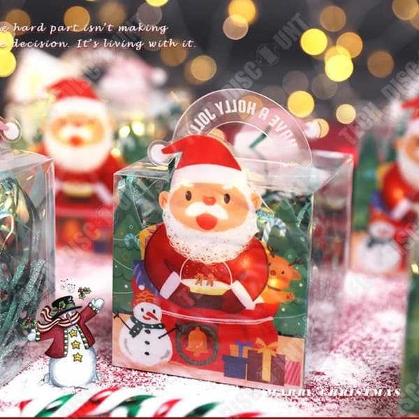 TD® 20 äppelburkar för jul, tecknade äppelburkar på julafton, genomskinliga tomma, fredliga fruktburkar