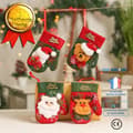 Miniatyrbild 1 av 4: TD® Juldekoration Liten ovävd julstrumpa Julgranshänge Godispåse Paket om 4