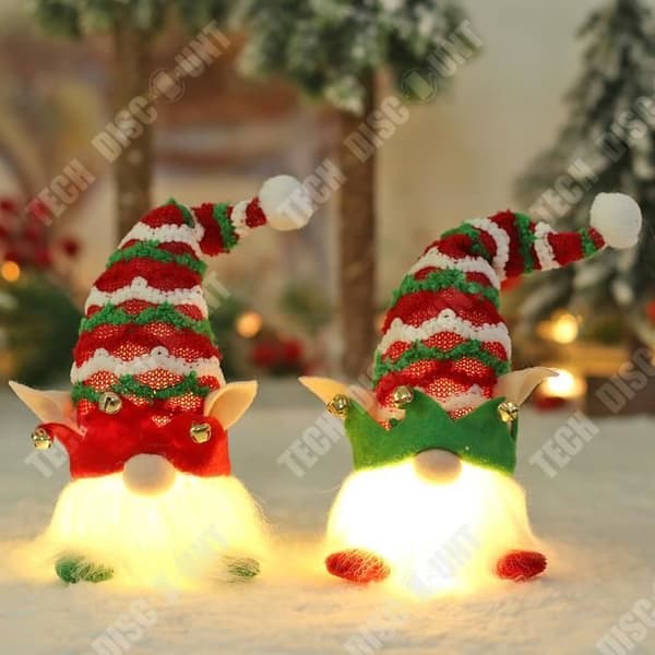 TD® Juldekoration Tecknad Ljusälvor Dockhänge Skogsmansdekoration 2pack