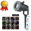 Miniatyrbild 1 av 4: TD® LED Snowflake projektionsljus utomhus 12 filmmönster julprojektionsljus Färgglad dekorativ effekt gräsmatta ljus