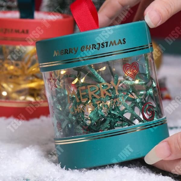 TD® Christmas Apple Box Julafton presentförpackning Pingguo Premium Transparent Candy Box 2pack