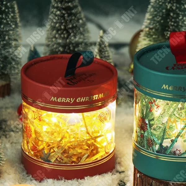 TD® Christmas Apple Box Julafton presentförpackning Pingguo Premium Transparent Candy Box 2pack