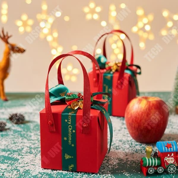 TD® Christmas Bell Apple Presentbox Alla hjärtans dag presentförpackning Förpackningskartong Julpresentförpackning Presentförpackning Tom box 5pa