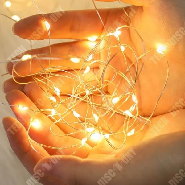 TD® Led koppartråd ljus batterilåda ljusslinga multifunktionell juldekoration lykta ljus girland lumineu