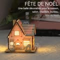 Miniatyrbild 4 av 4: INN Luminous Christmas village 2st LED trä julby hus miniatyr julby dekoration bord och julgran