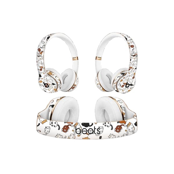 INF Stilig Dekal for Beats Solo2/3/4 Hodetelefoner Hvit