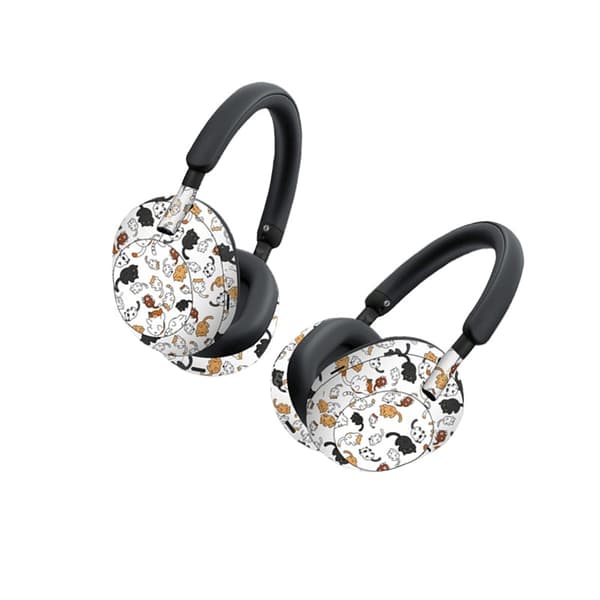 INF Stilig PVC-klistremerke til Sony WH-1000XM5-hodetelefoner Hvit / Mørk beige
