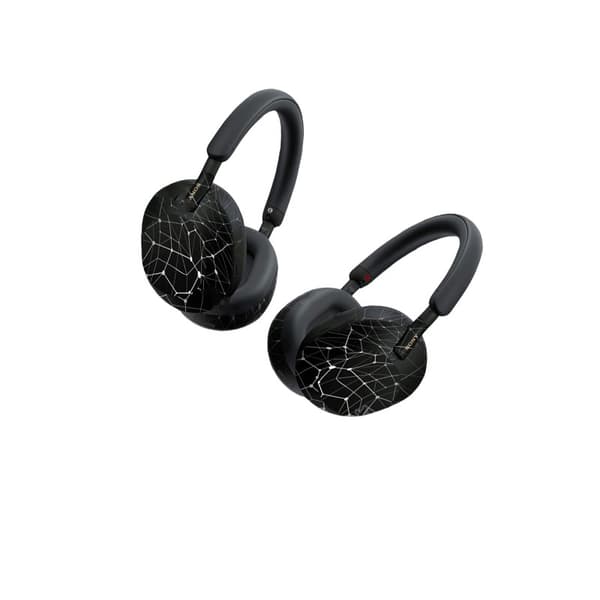 INF Tyylikäs Sony WH-1000XM5 kuulokkeiden PVC-tarra Musta