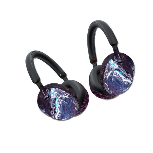 INF Tyylikäs Sony WH-1000XM5 kuulokkeiden PVC-tarra Sininen