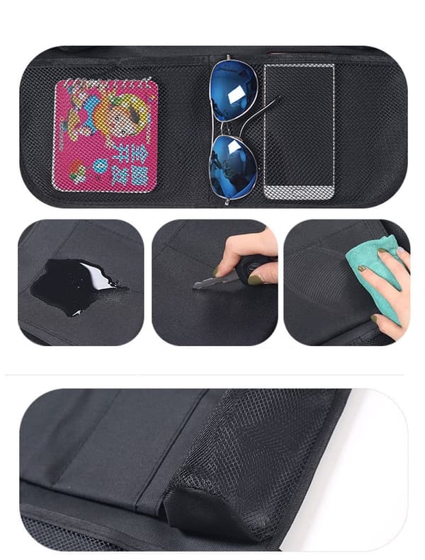 [1-PACK] Universal iPad-hållare för bilens baksäte med flera fack