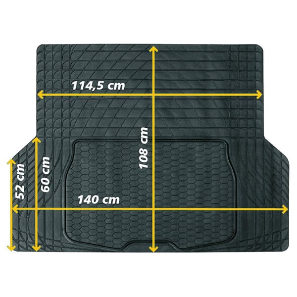 Tavaratilan matto PVC Kumisuojaus Universal Custom Musta 108x140cm