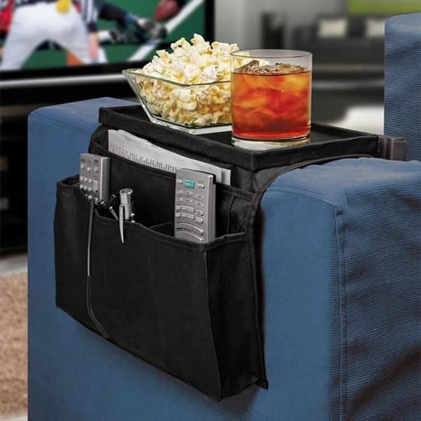 Worldwide 6 fickor Soffa ledstång Soffa armstöd Armstöd Organizer Fjärrkontroll Hållarväska på TV
