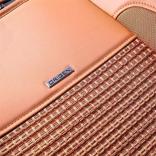 Lyxig stolsöverdrag modell R2 - Cognac
