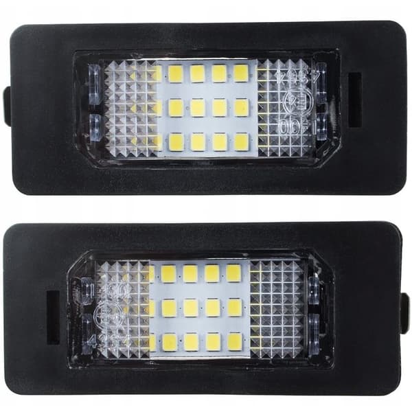 Sett med LED-nummerskiltbelysning, AutoTune, BMW E82 Series 1, E88 Series 1, E90 Series 3, E91 Series 3, E92 Series 3, E93 Series 3,