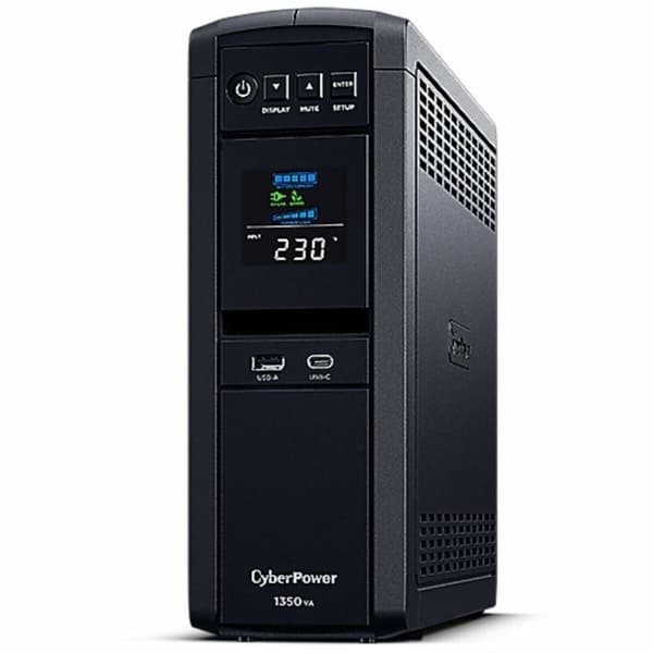 System til Uafbrydelig Strømforsyning Interaktivt UPS Cyberpower CP1350EPFCLCD Sort