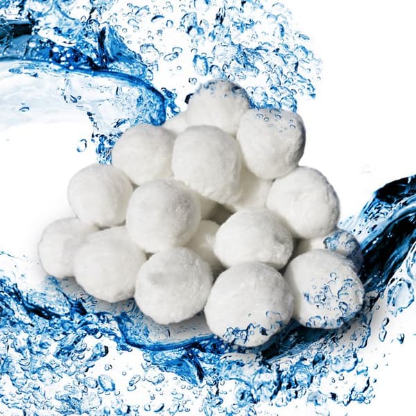OK-Living Poolfilterkulor, Vit, 700g