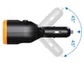 Miniatyrbilde 3 av 8: Cigarettuttag Splitter 12-24v - USB-C