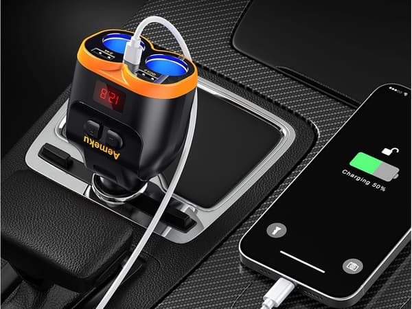 Cigarettuttag Splitter 12-24v - USB-C