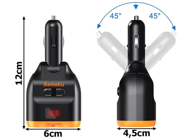 Cigarettuttag Splitter 12-24v - USB-C