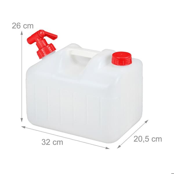 Vattenflaska - Relaxdays - 10 L - Utan BPA - Skruvkåpa - Svängbar kran