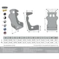 Miniatyrbild 7 av 7: Racing-säte Momo DAYTONA L Svart