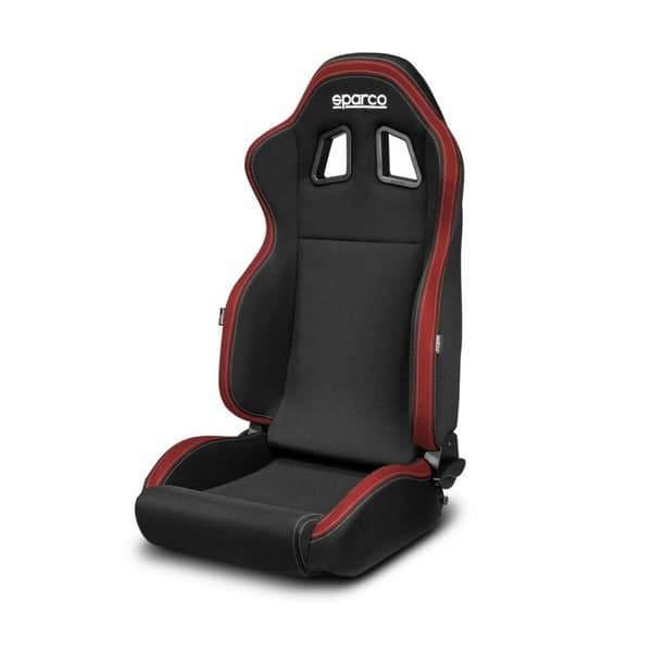 Racing-säte Sparco R100 Svart/Röd