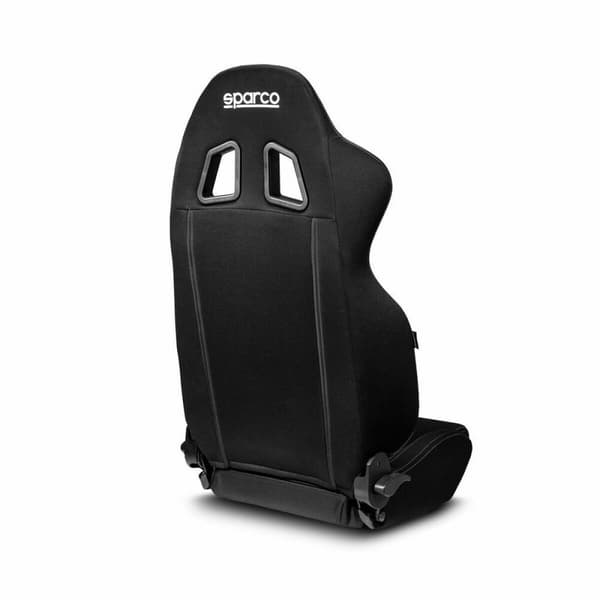 KÄYTETTY Kilpaistuin Sparco R100 MY2022 Auto Musta/Harmaa (Kunnostetut Tuotteet B)