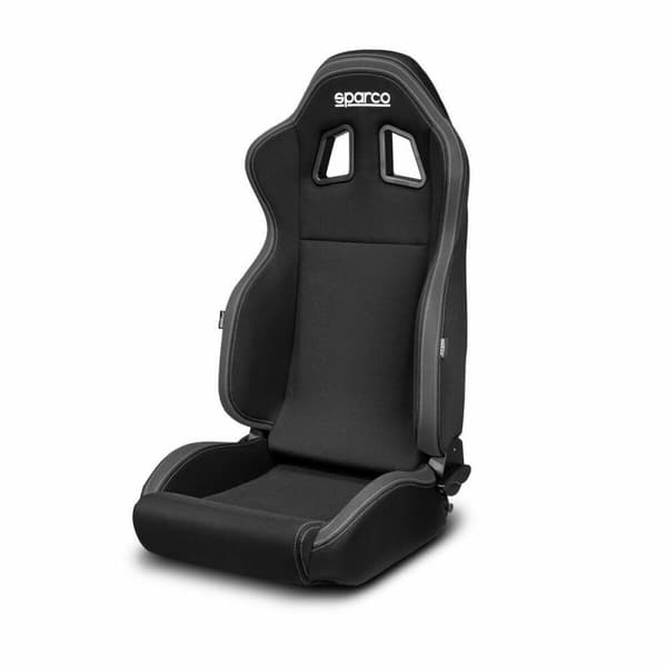 KÄYTETTY Kilpaistuin Sparco R100 MY2022 Auto Musta/Harmaa (Kunnostetut Tuotteet B)
