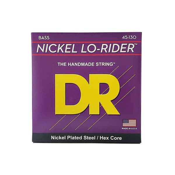 DR NMH5-130 - Nickel Lo-Rider - Nickelbelagd, set för elbas, 5 strängar Medium till Heavy 45-130