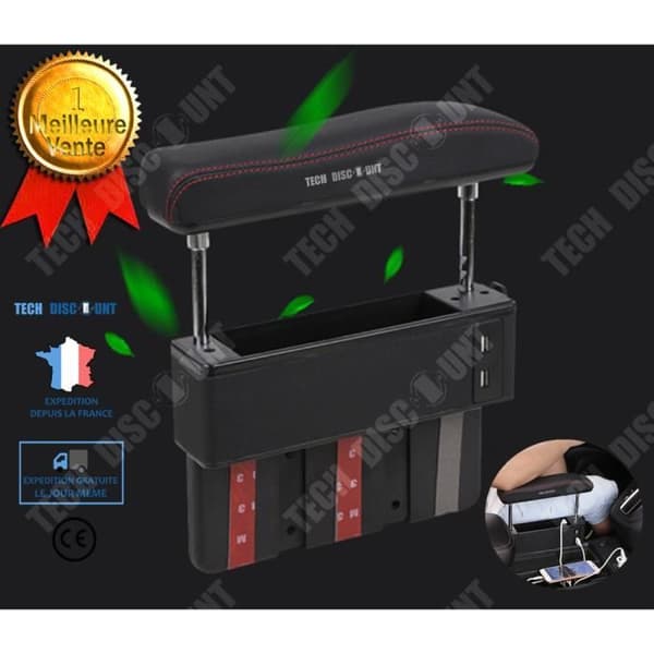 TD® Universal Car Armrest Storage Box Auto Center Protection Armbågsstöd Armstöd Justerbart fack