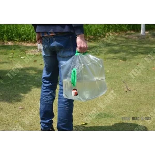 TD® Hopfällbar vattentank Campingbil Mjuk picknickhink Transparent Utomhus Bärbar Nödkran Jakt Fiskehandtag