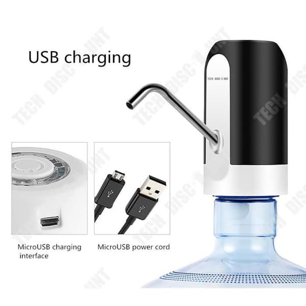 TD® elektrisk vattendispenser automatisk dryckespump elektronisk flytande usb-drickande trådlös sanitetsfilterflaska