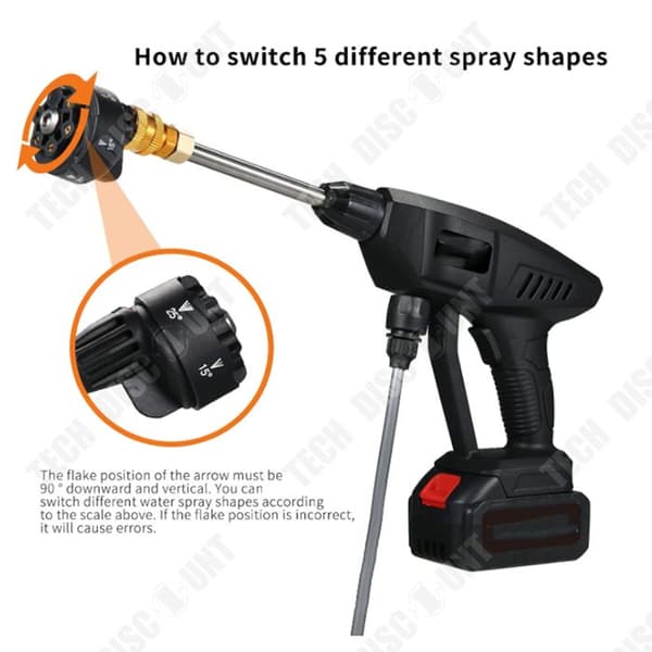 TD® Biltvätt Vattenpump 300 w 25 V Elektrisk Sladdlös Multifunktionell Elektrisk Sladdlös Tvättmaskin Elektrisk Spruta Hög Intensitet Tvättmaskin