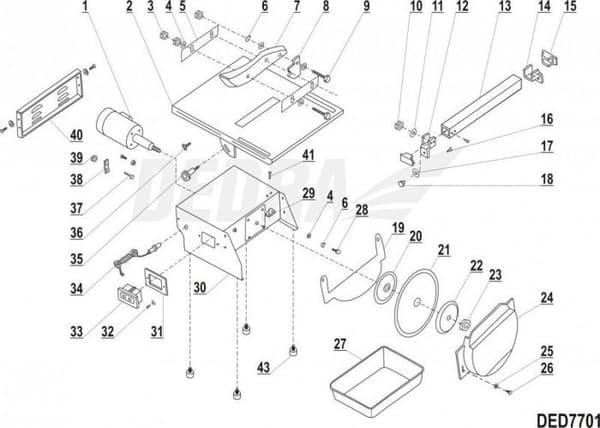 Avloppsreservoar - rent vattenreservoar - Dedra materialreservoir - XDED7701.27 - Vattenreservoar 31,9x18,8
