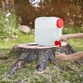 Miniatyrbild 5 av 6: Relaxdays vattenkanister med kran, skruvkåpa, campingvattenbehållare, 23 L, BPA-fri, vit-röd