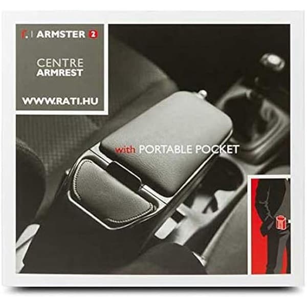 Specifikt armstöd - RATI - Armster 2 - Svart/Grå - Hyundai i30 I (07-11) - Förvaringsfack