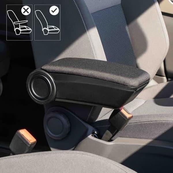 Rati Armster3sm Centralarmstöd kompatibelt med Dacia Lodgy 2015 I Armstöd och förvaringsfack Fäste till ryggstödet