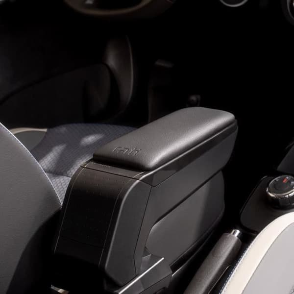 Accoudoir - RATI - ARMSTER S - FIAT PANDA 2019 - Vegetabiliskt läder - Svart