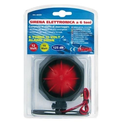 Elektronisk siren 6 ton 12v 15 watt 125dB