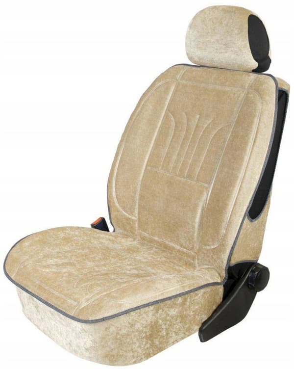 BEIGE KONTURERAD BILMATTA + nackstöd