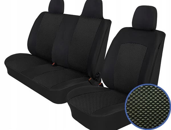 Sätesöverdrag 100% standard VW Transporter T5 T6 2003-2022 9 personer B