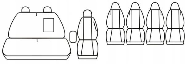 DUCATO JUMPER BOXER 2006-2025 Covers BRIGADÓWKA DOKA 7 personer