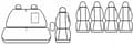 Miniatyrbillede 11 af 11: DUCATO JUMPER BOXER 2006-2025 Covers BRIGADÓWKA DOKA 7 personer