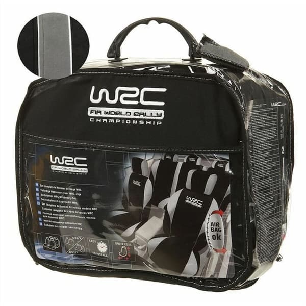 Sæt med sædebetræk WRC 007 339 Sort/Grå