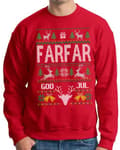 Miniatyrbild 2 av 6: Farfar Jultröja - Christmas jumper stil röd sweatshirt